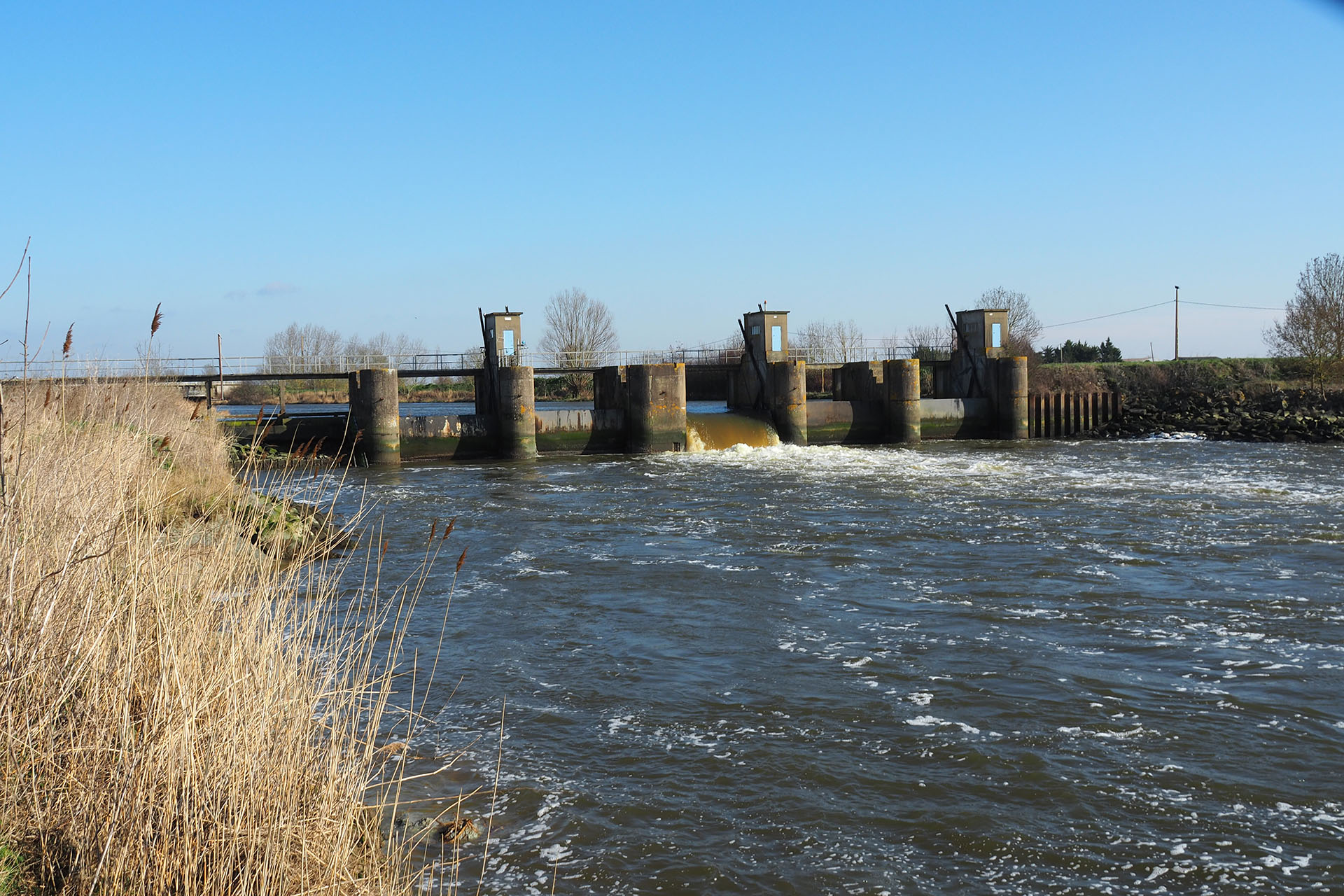 Barrage de Moricq à Grues