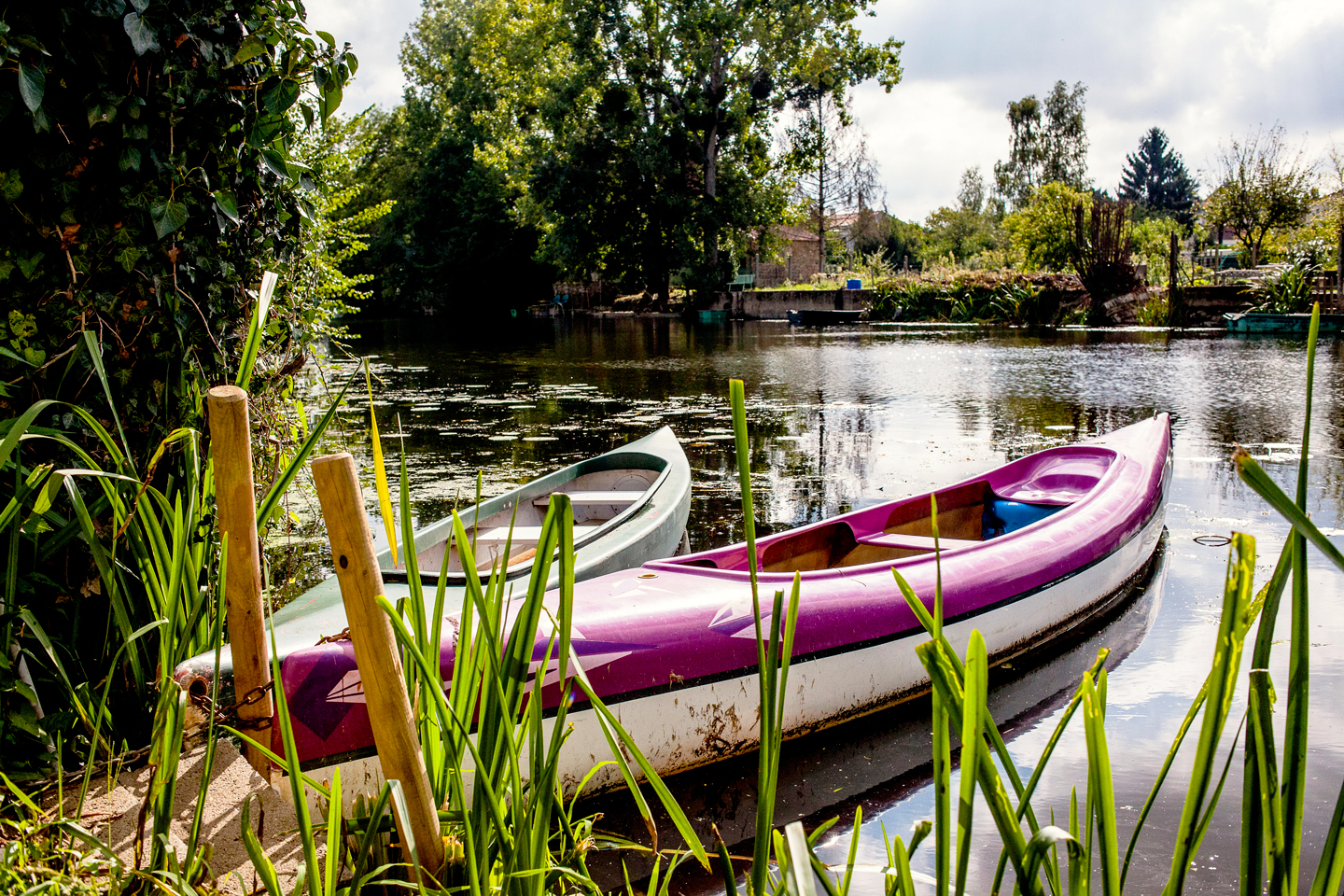 Canoë sur le Lay