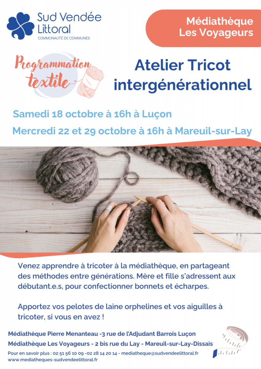 [MAR] Affiches 2025-2026 – Atelier tricot intergénérationnel