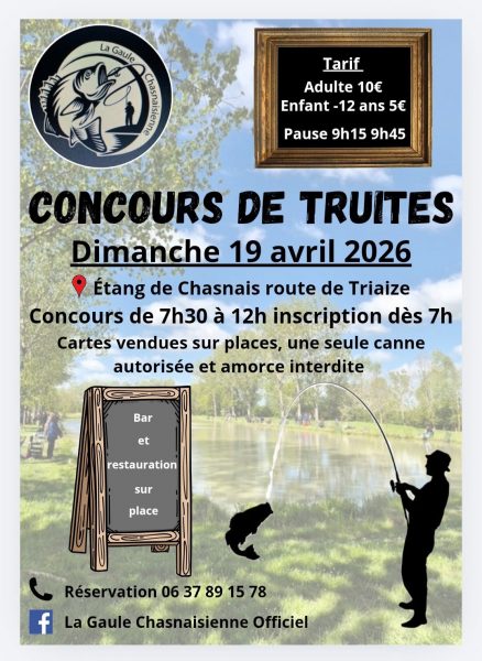 Concours de pêche à la Truite