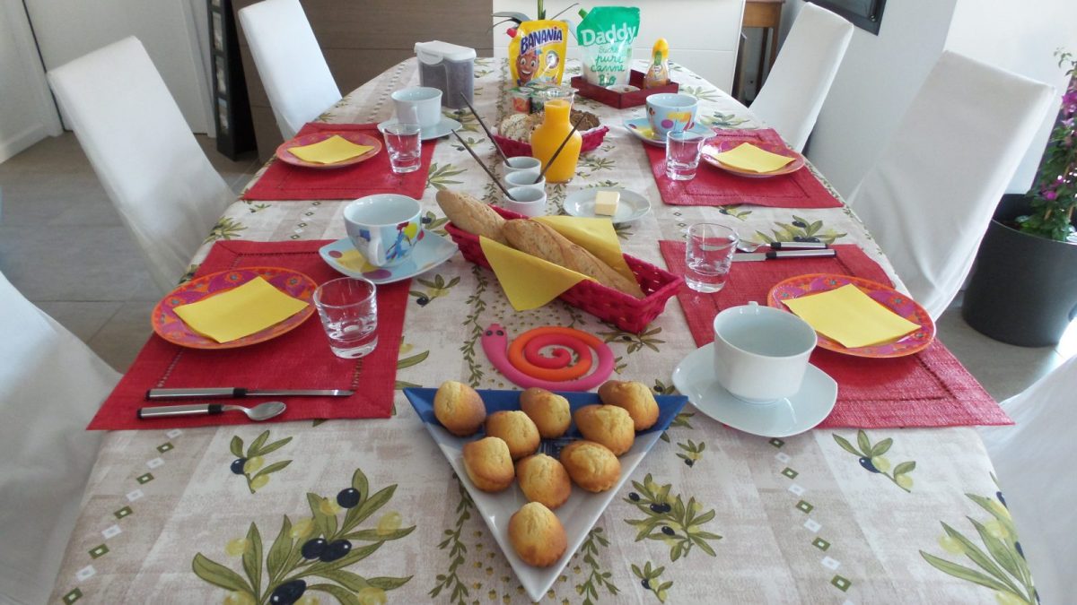 CH D’HÔTES LA PRESQU’ÎLE –  LA FAUTE SUR MER PETIT DEJEUNER