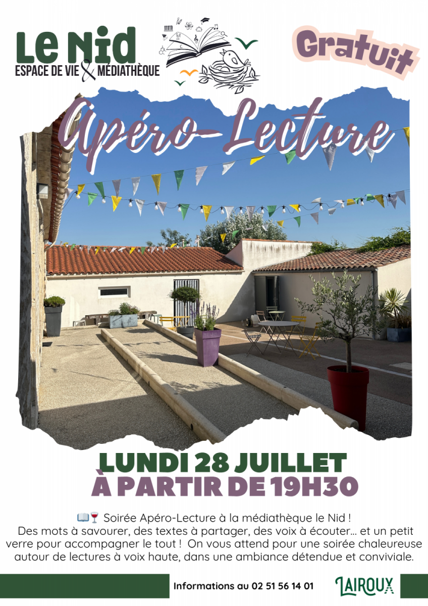 apéro lecture lairoux