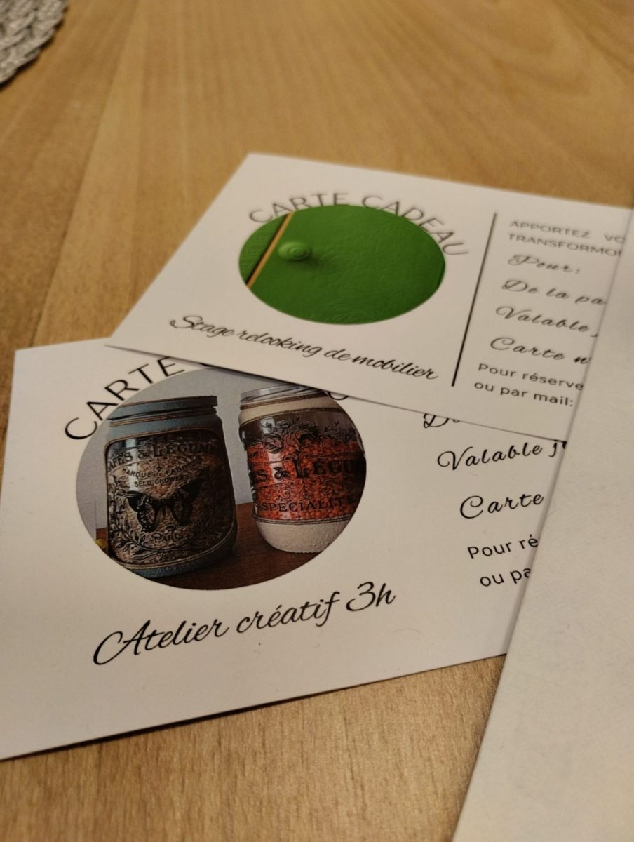 Ateliers créatifs – Cartes cadeaux