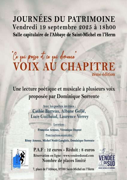 Voix au Chapitre, Lecture poétique et musicale à plusieurs voix