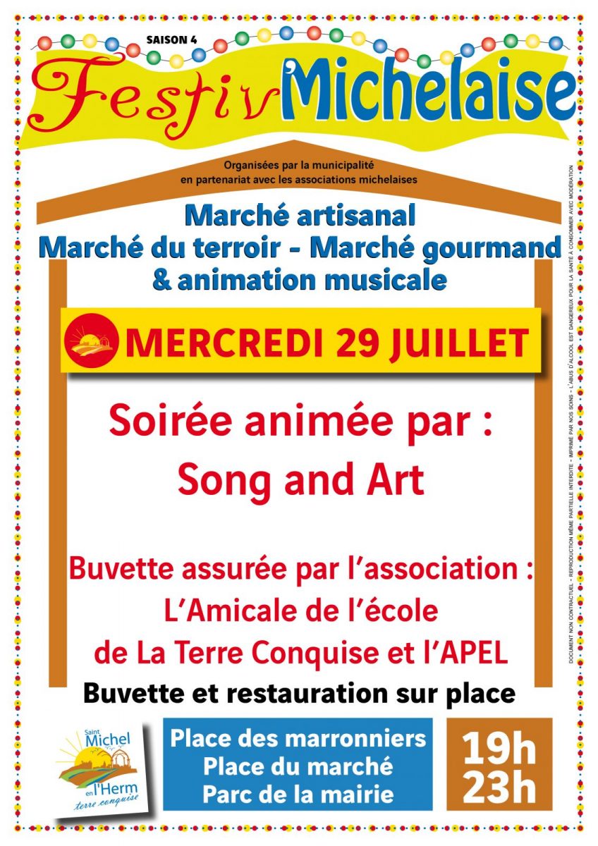 Affiche Festiv&rsquo;Michelaise 29 juillet 2026