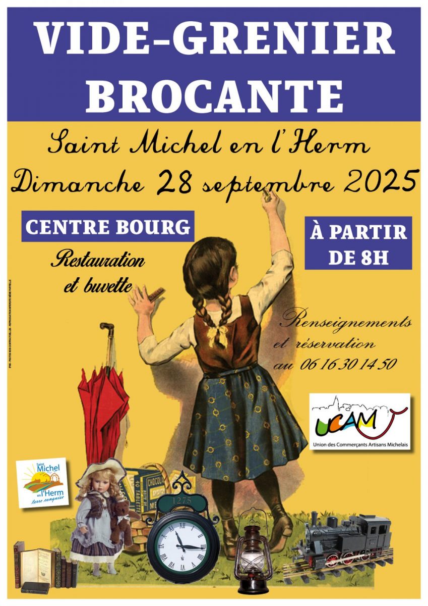 Affiche vide grenier 28 septembre 2025