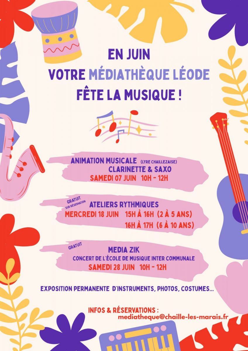 MEDIATHEQUE CHAILLE LES MARAIS-MUSIQUE