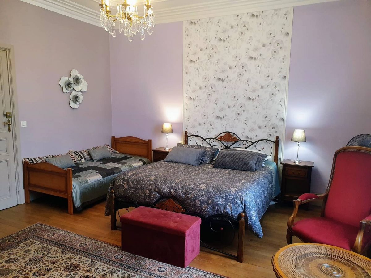 Chambre d’Hôtes La Villa des Roses- Luçon-Chambre double ou triple