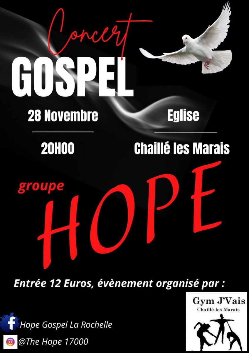 Concert GOSPEL Hope Chaille-les-marais