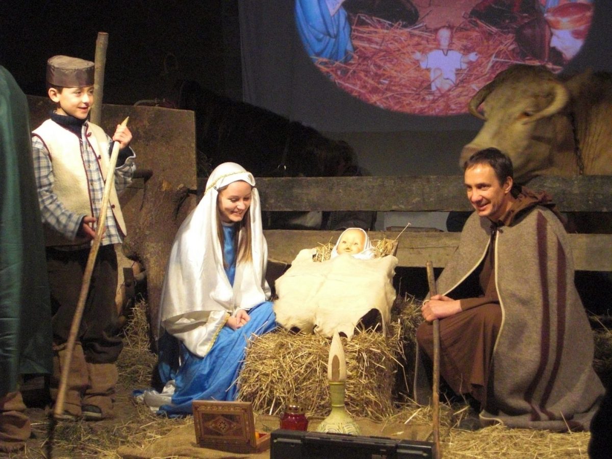 Crèche vivante le sableau