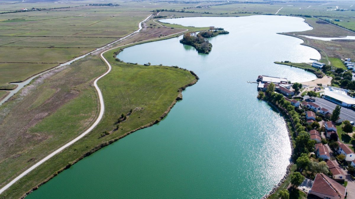 Plan d’eau des guifettes-Luçon- Vue aérienne du lac