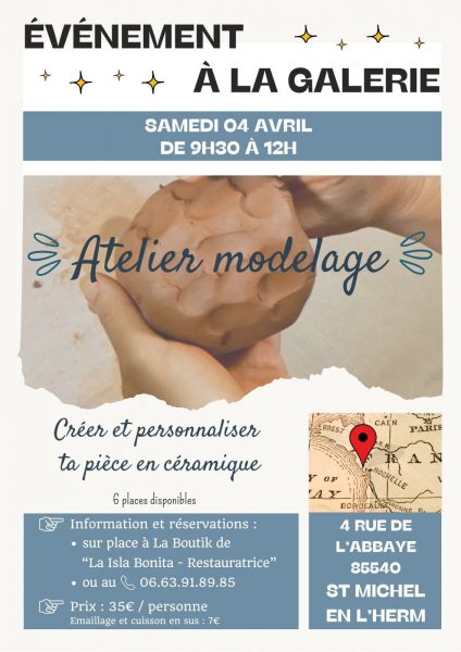 Atelier modelage en céramique