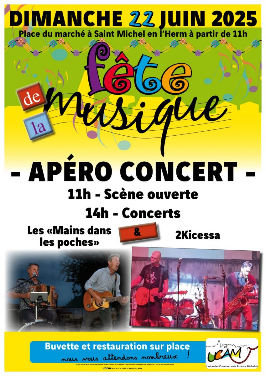 Fête de la Musique apéro concert 2025