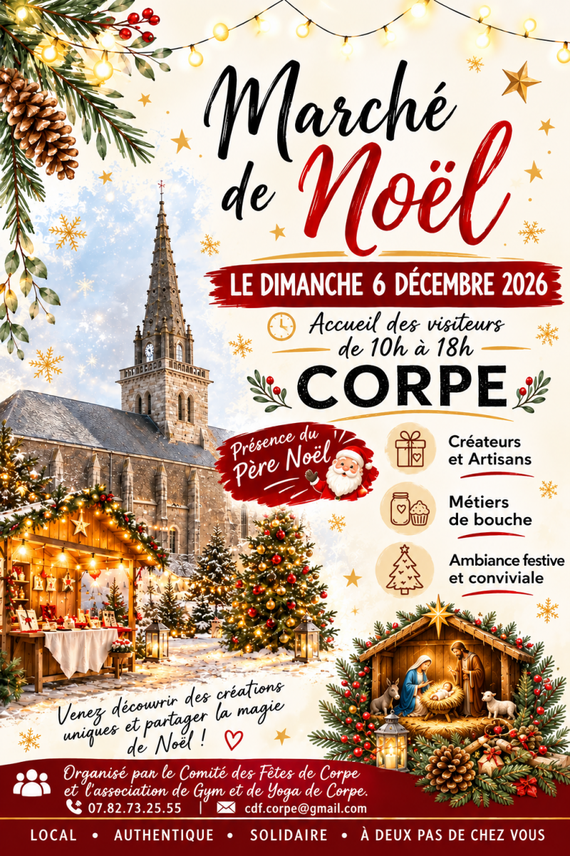 Flyer Marché de Noël 2026 CORPE