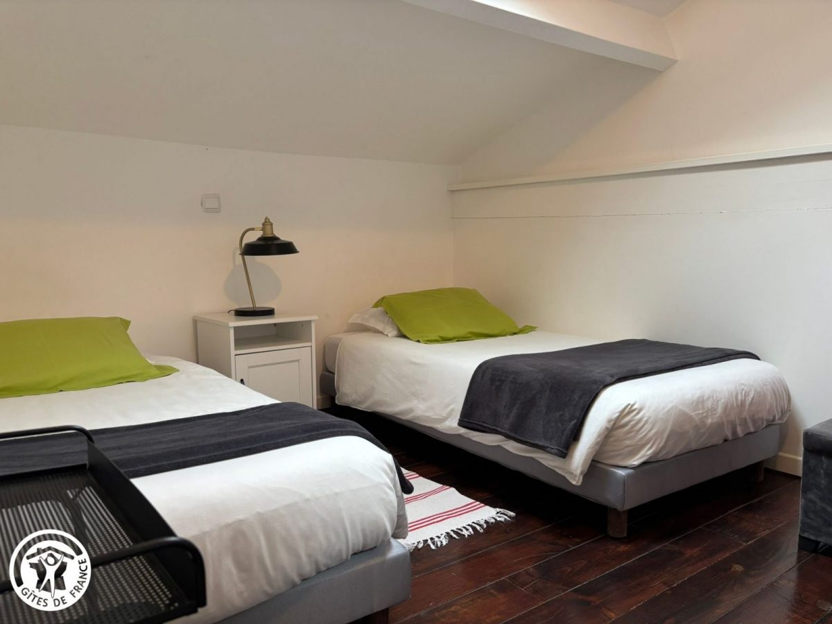 Gîte agréé Gîtes de France dans le PNR Marais Poitevin : Chambre 3 (2 lits 90 jumelables)_15