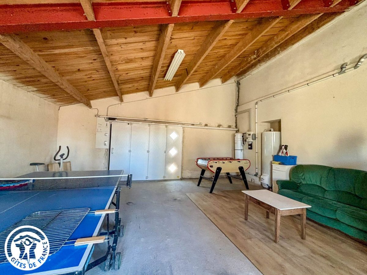 Gîte agréé Gîtes de France en Vendée : Garage avec jeux_37