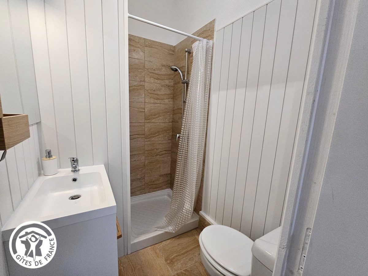 Ensemble de gîtes agréés Gîtes de France dans le PNR Marais Poitevin : Salle d’eau/WC – Gîte des dunes_23