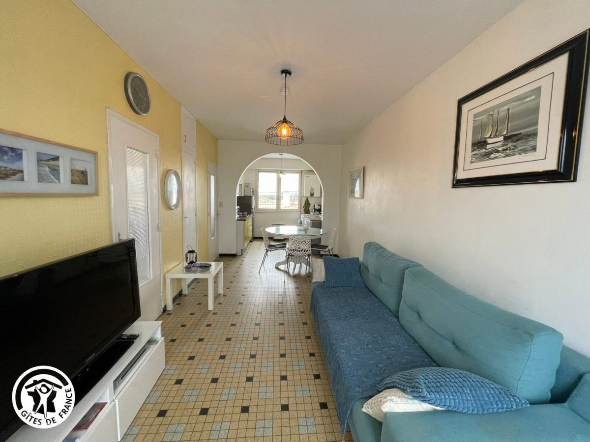 Appartement agréé Gîtes de France en Vendée : Salon/séjour/cuisine_6