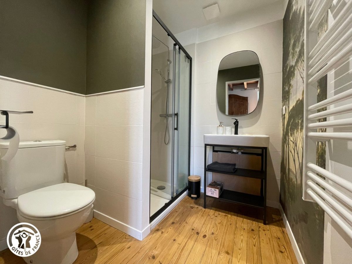 Gîte agréé Gîtes de France en Vendée : Salle d’eau/WC privative chambre 1_10