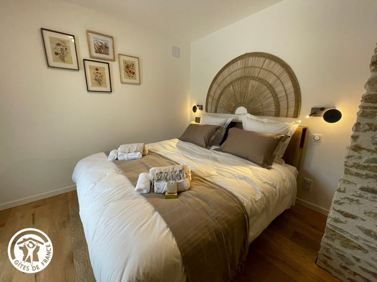 Gîte agréé Gîtes de France en Vendée : Chambre 1 (2 lits 80 jumelables)_12
