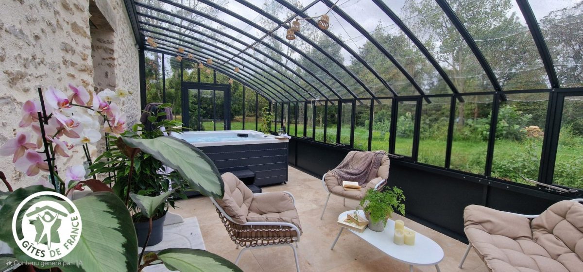 Gîte agréé Gîtes de France en Vendée : Serre avec spa privatif 5 places_16
