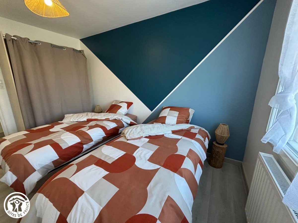 Gîte agréé Gîtes de France dans le PNR Marais Poitevin : Chambre 2 (2 lits 90 jumelables)_12