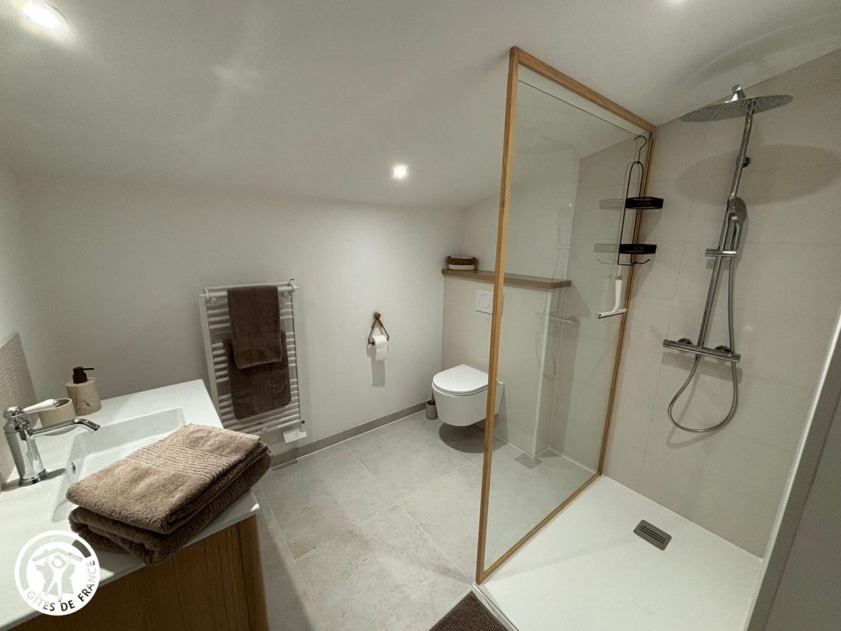 Chambres d&rsquo;hôtes agréées Gîtes de France dans le PNR Marais Poitevin : Salle d&rsquo;eau chambre La Bohème_7