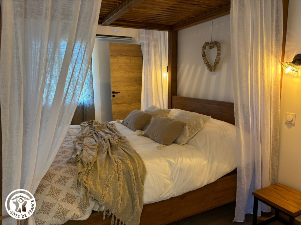 Chambres d&rsquo;hôtes agréées Gîtes de France dans le PNR Marais Poitevin : Chambre La Bohème (1 lit 160)_2