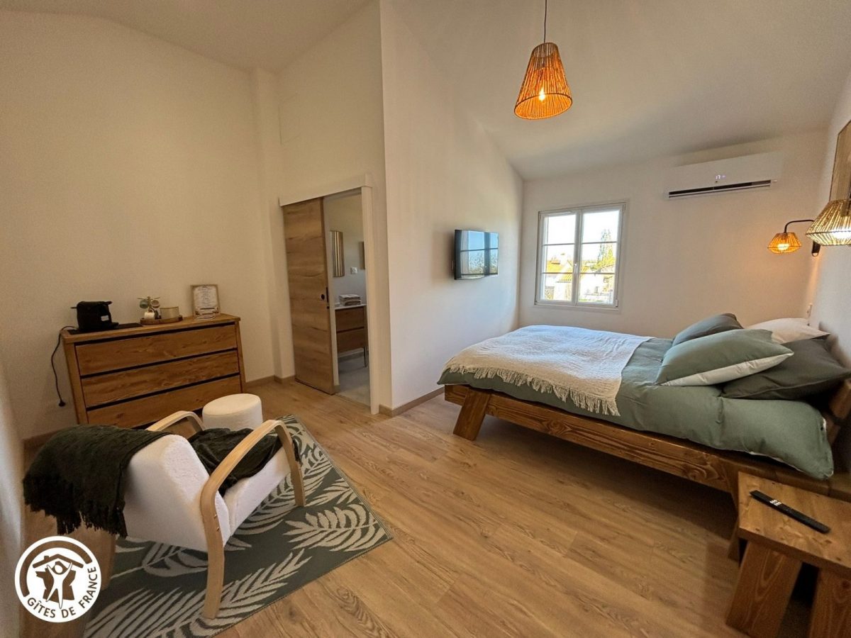 Chambres d&rsquo;hôtes agréées Gîtes de France dans le PNR Marais Poitevin : Chambre Le Refuge (1 lit 160)_22