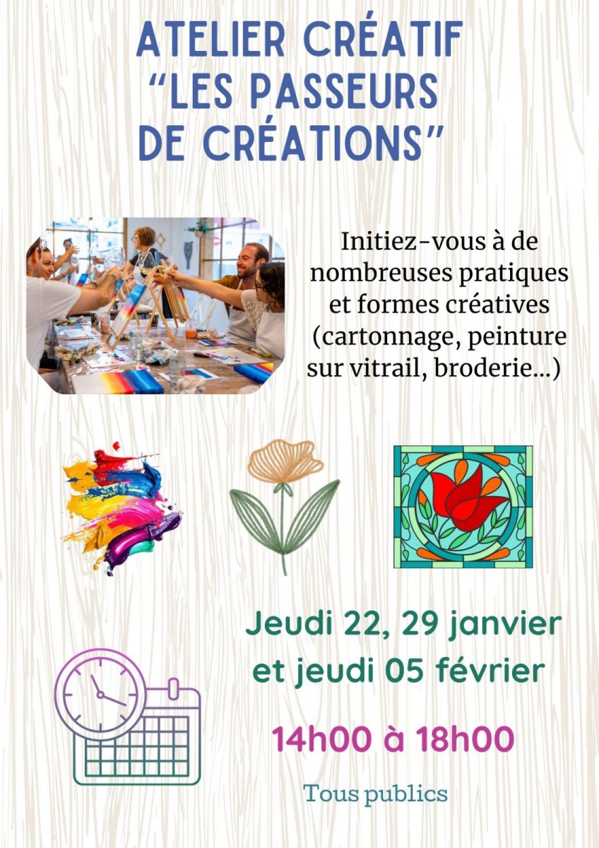 atelier créatif « Les passeurs de créations »