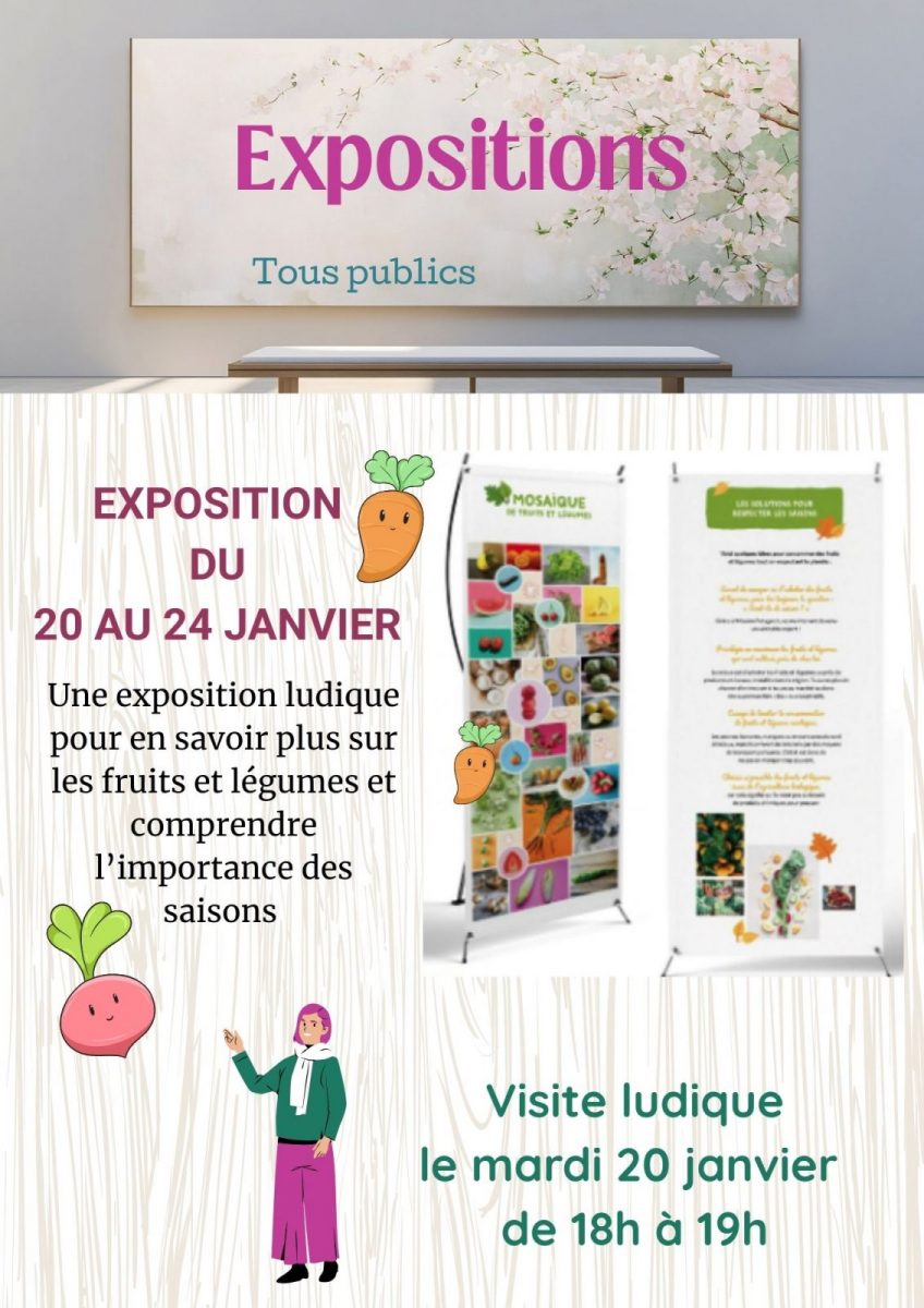 exposition « Le Potager » de la bibliothèque départemental de Vendée
