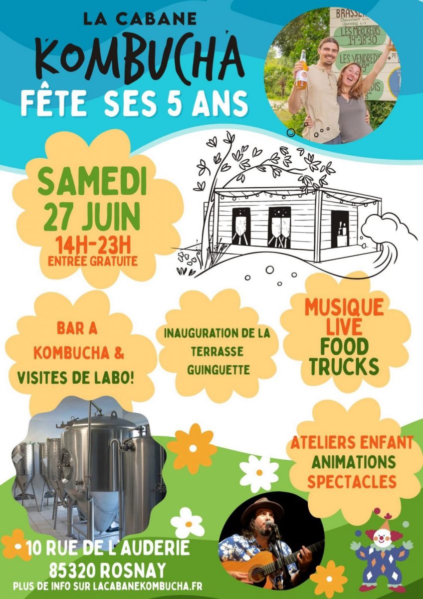 Cabane Kombucha fête ses 5 ans