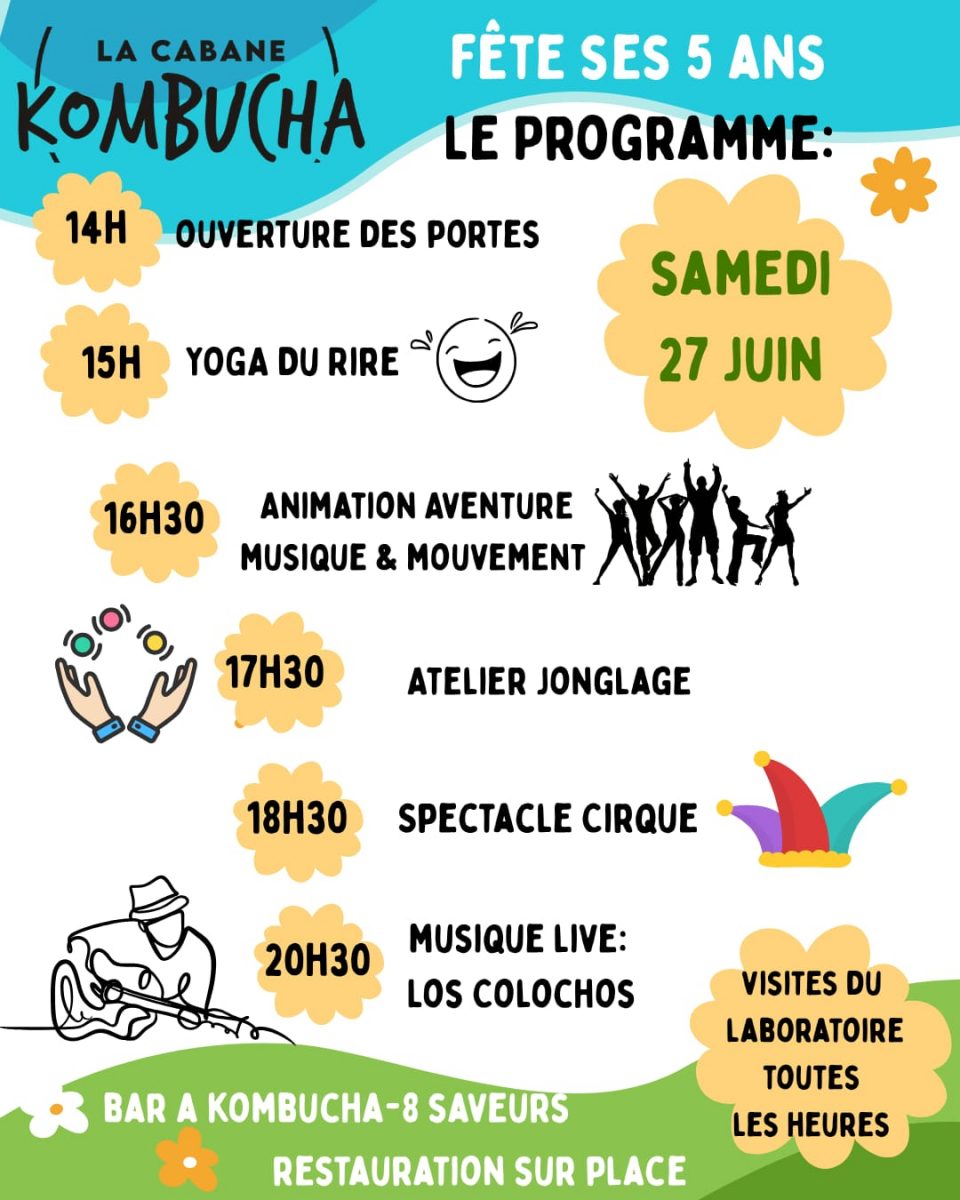 Cabane Kombucha fête ses 5 ans