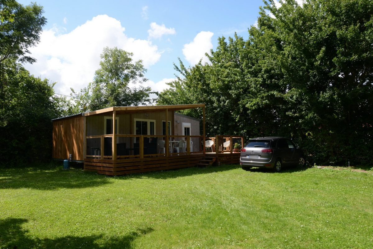 Camping la Clé des Champs_Luçon_Chalet bois Jasmin