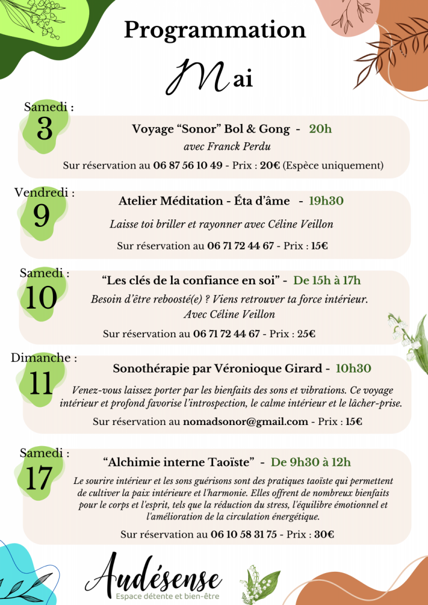 Programmation Mai – 1