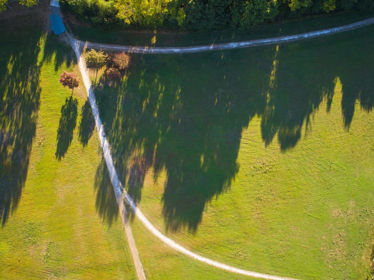 Le pré de la Smagne-Sainte-Hermine-Vue aérienne des chemins