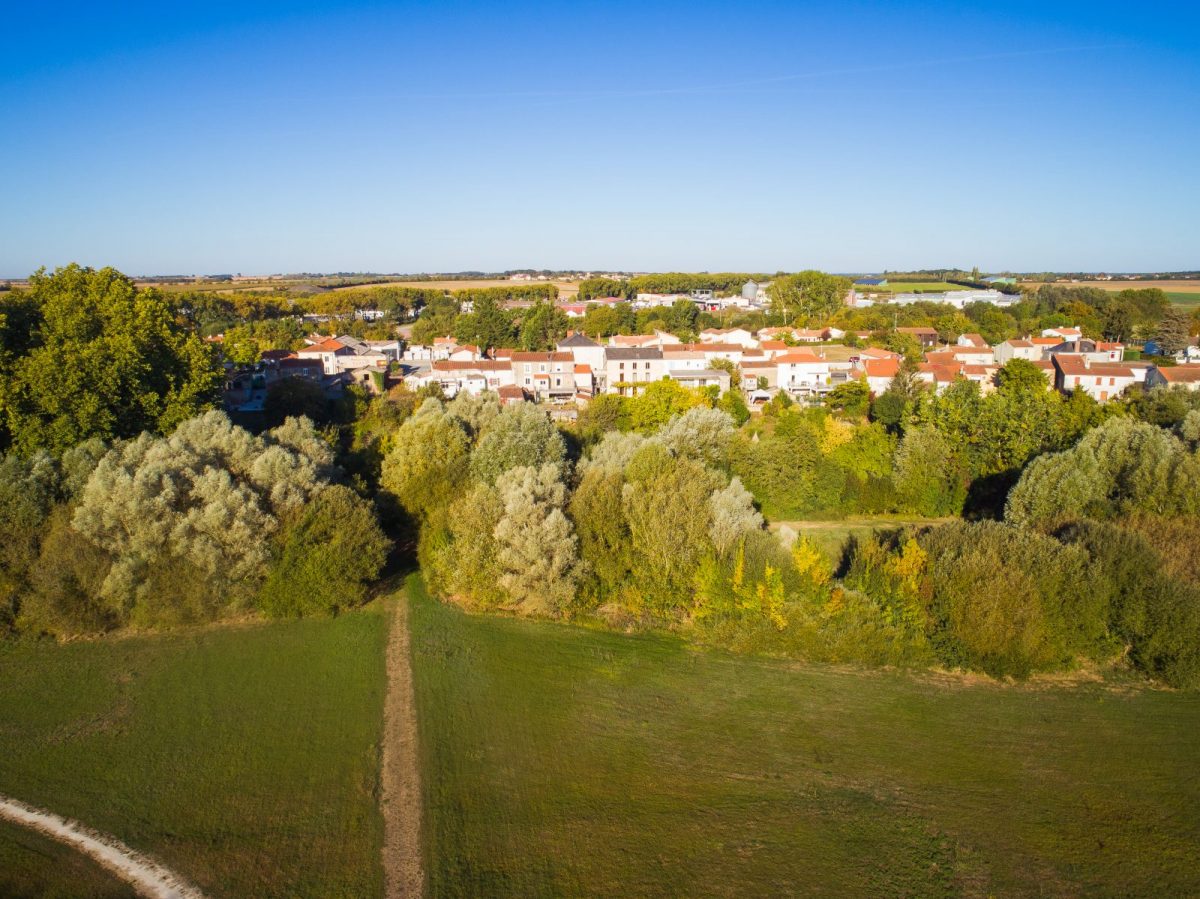 Le pré de la Smagne-Sainte-Hermine-Vue aérienne du Pré de la Smagne