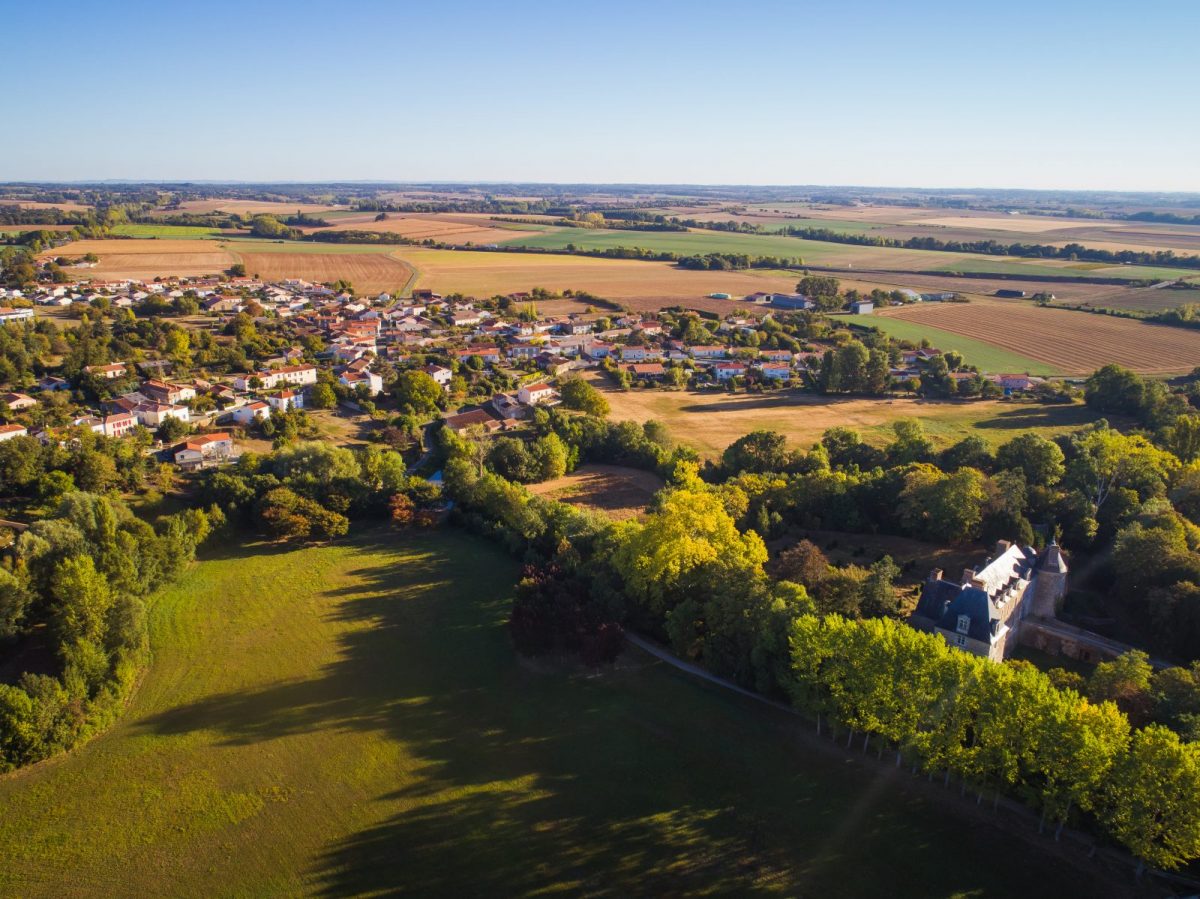 Le pré de la Smagne-Sainte-Hermine-Vue aérienne Village