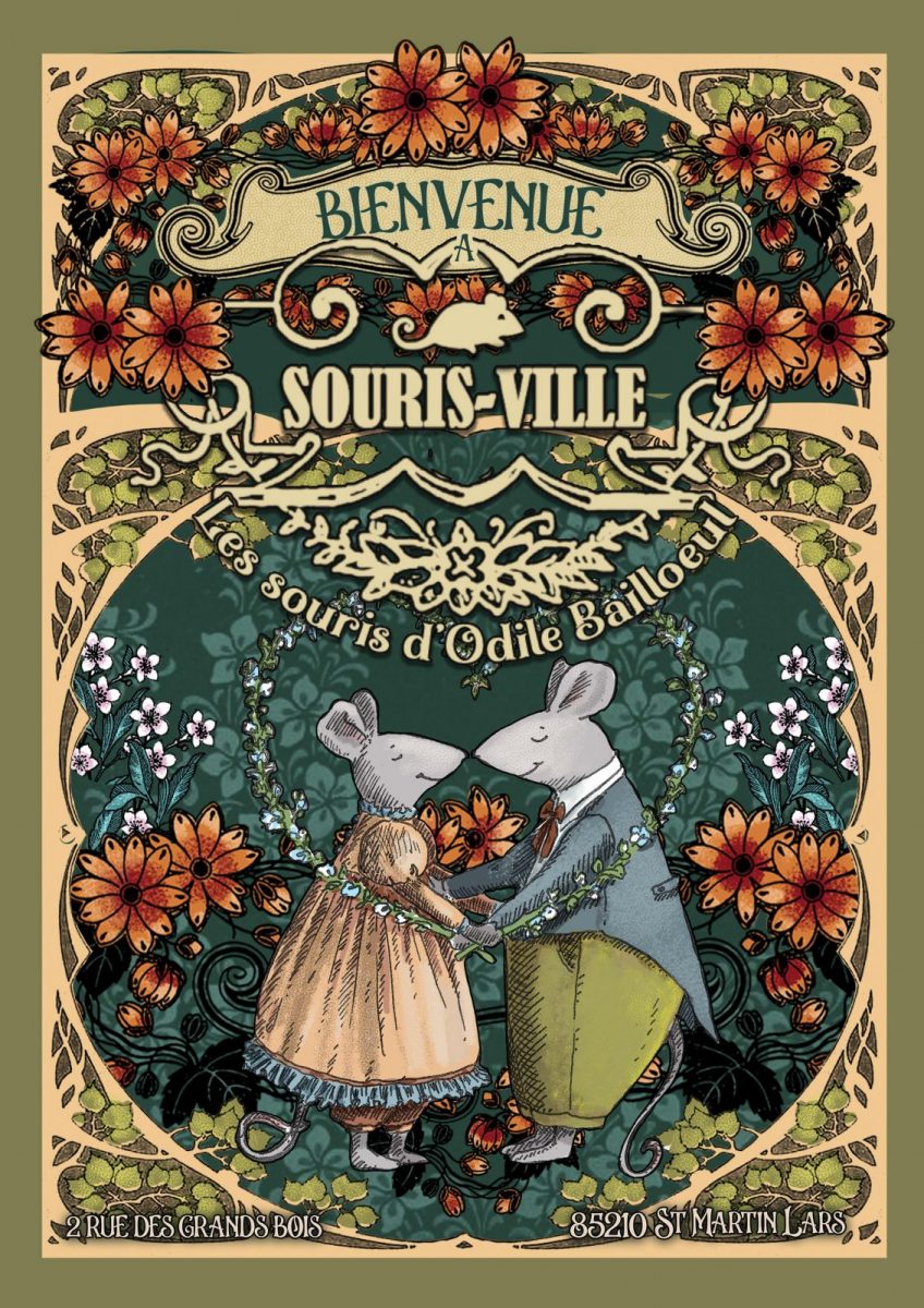 Odile Bailloeul-Saint-Martin-Lars-Affiche expo Souris ville