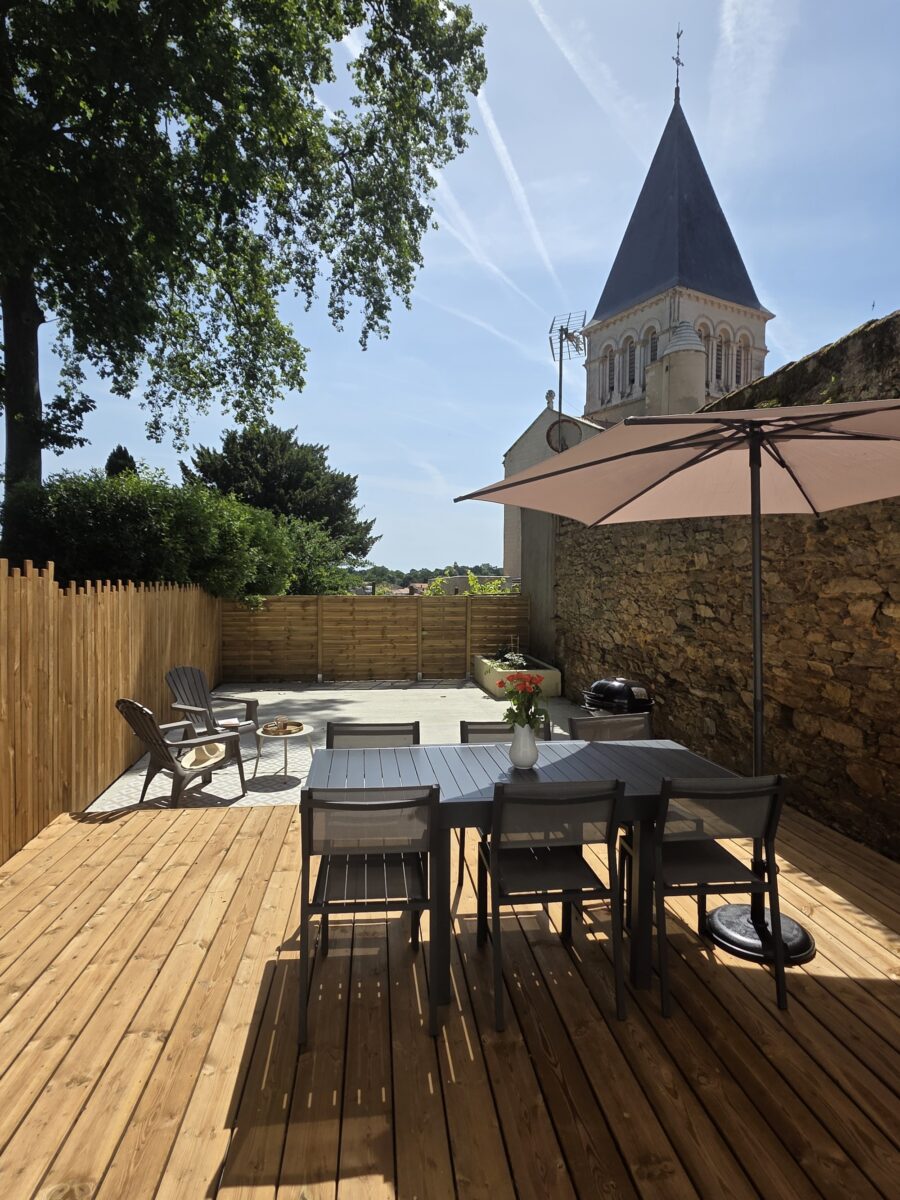 Meublé Ô Fil du lay_Mareuil sur Lay_Terrasse