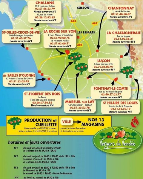 La Cueillette de Mareuil – Les Vergers de Vendée