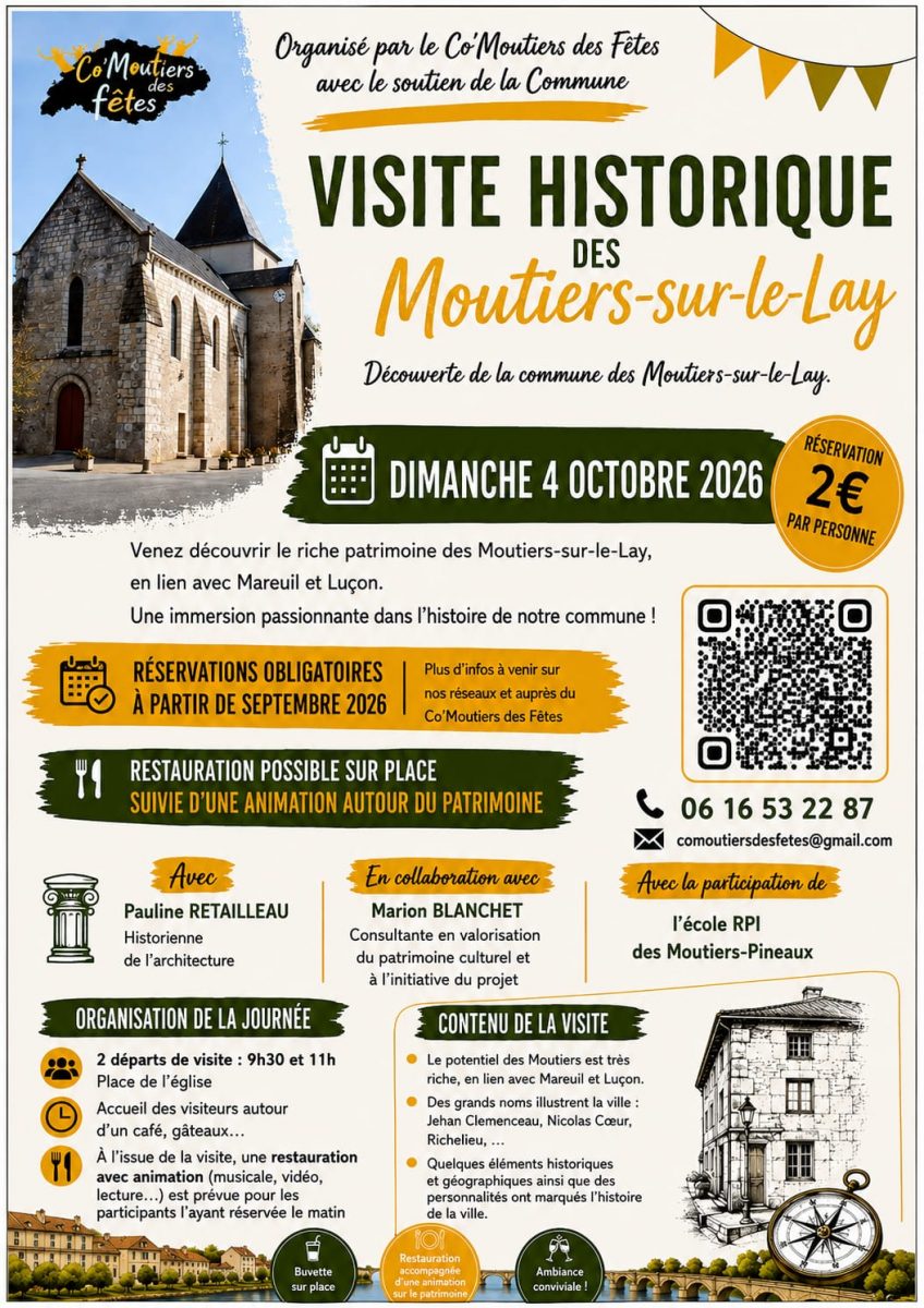Affiche Visite Moutiers-sur-le-Lays