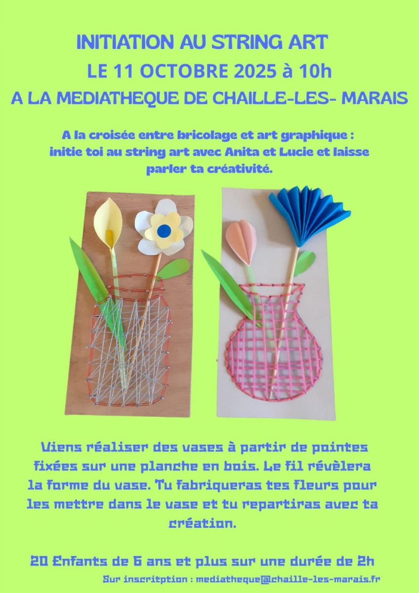 STRING ART  MEDIATHEQUE LEODE
