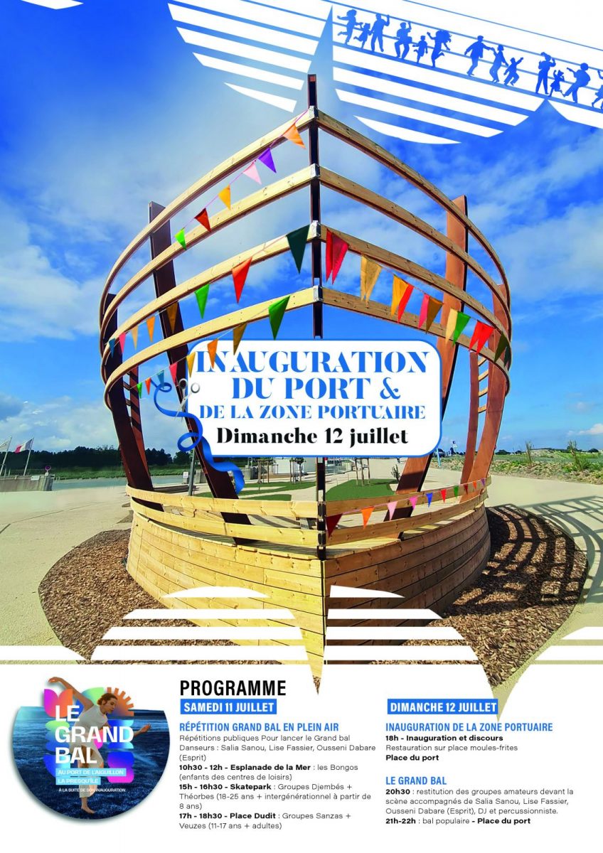 affiche inauguration + grand bal 12 juillet