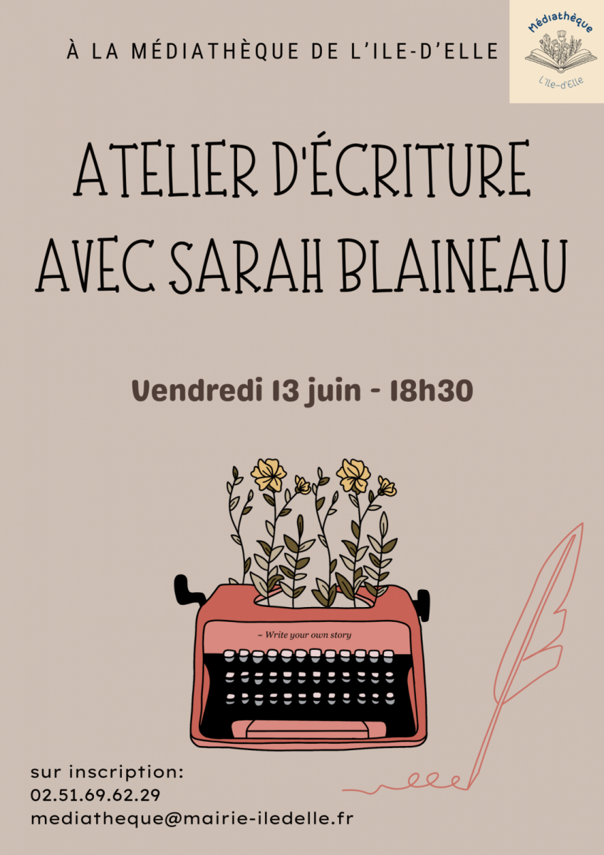 Affiche atelier d’écriture