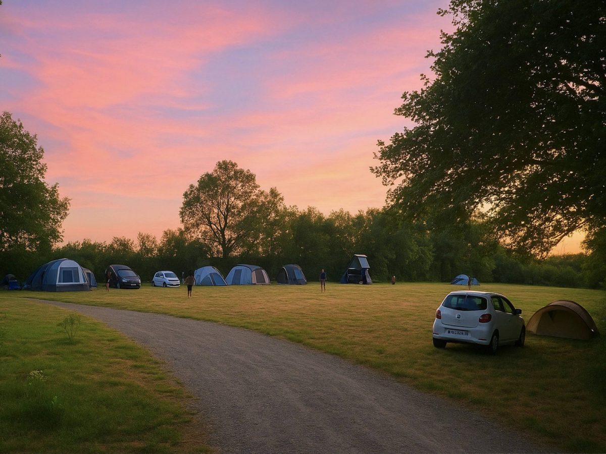 Camping Couleurs Vendée_Mareuil sur Lay_Camping soir